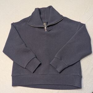 Classic Navy Quarter-Zip Sweater